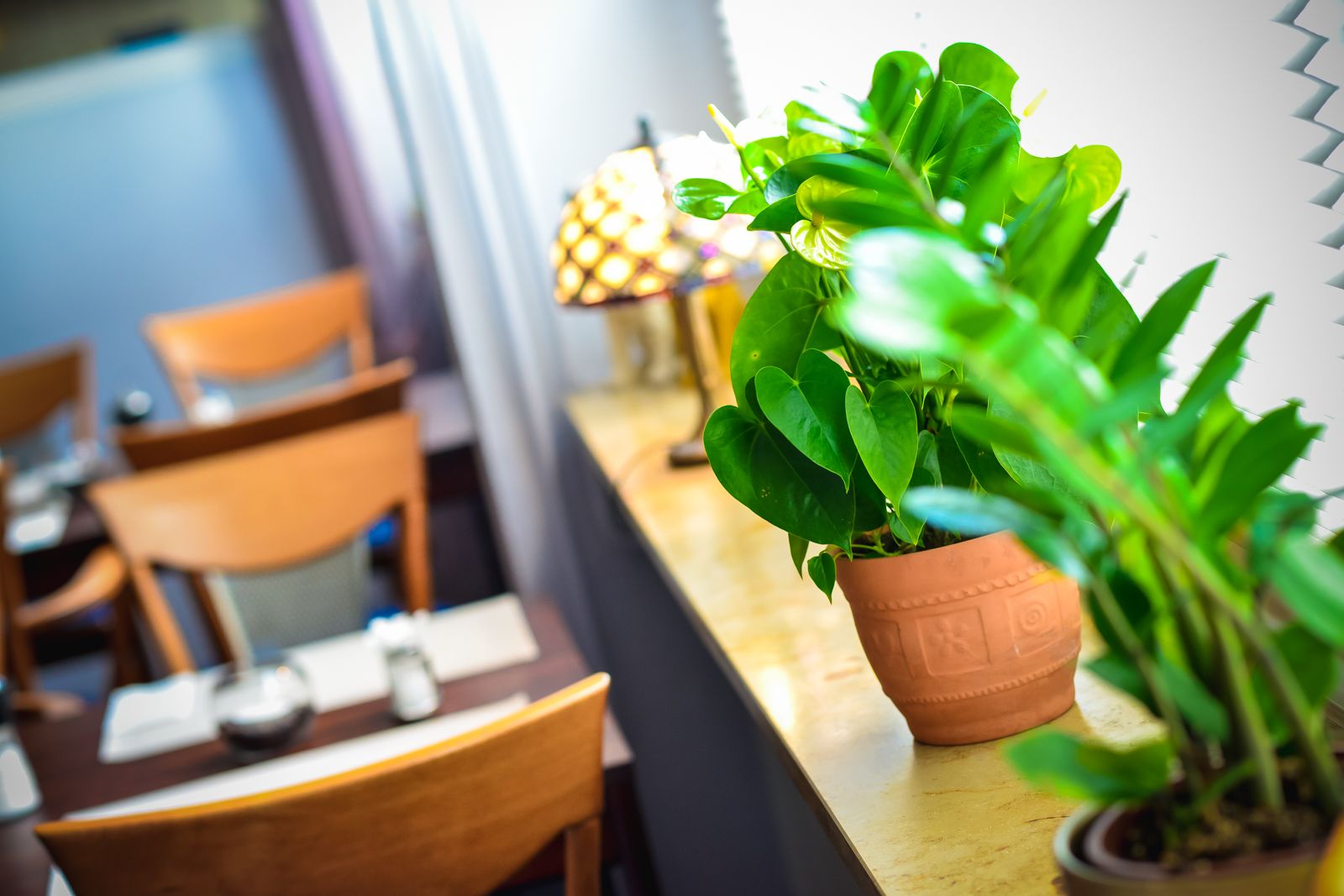 Gedeckter Frühstückstisch im Hotel Süderelbe